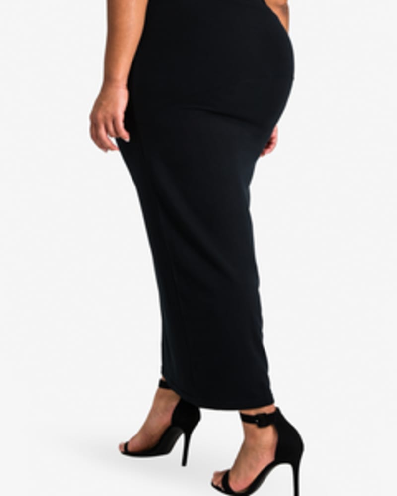 Maternity maxi skirt zipper online